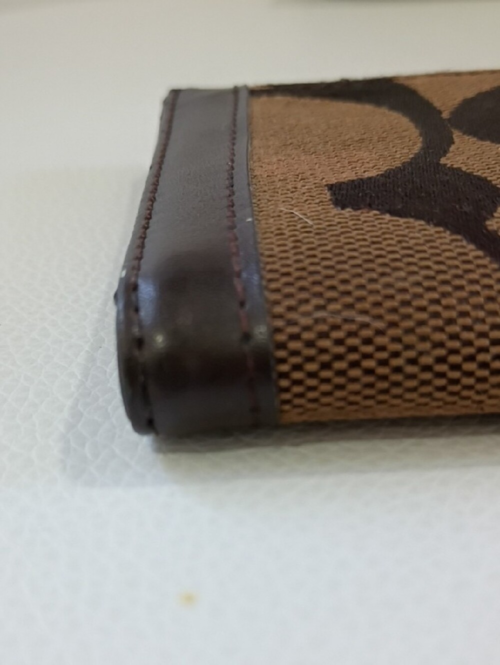 Coach Vintage Brown Signature Canvas Continental Wallet - Picture 3 of 13